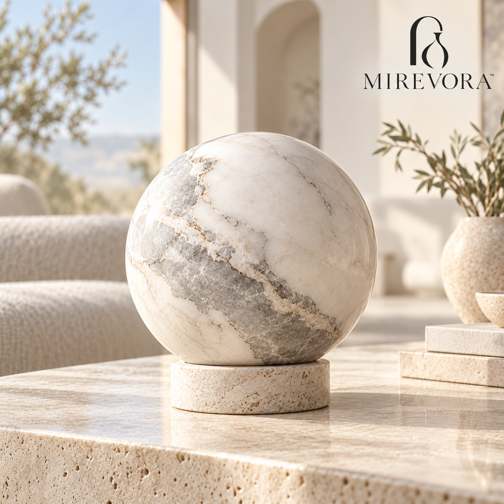 Celeste Stone Orb Decor