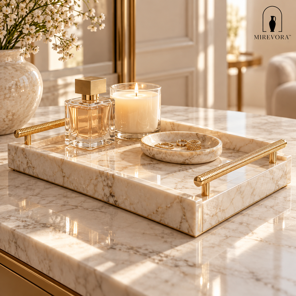 Elara Marble Tray